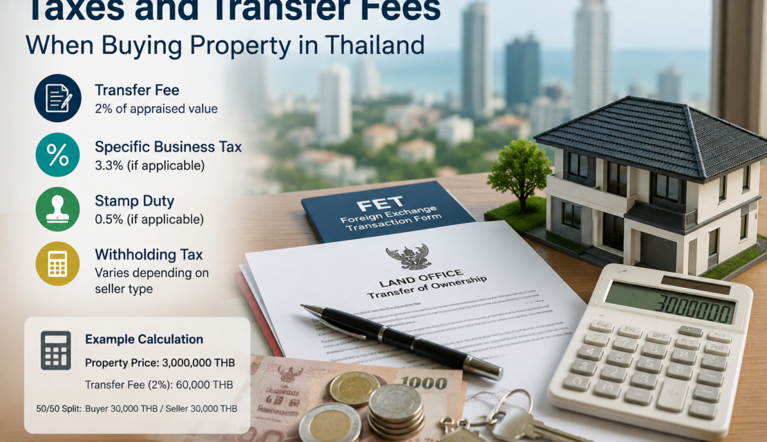 Taxes and Transfer Fees When Buying Property in Thailand
