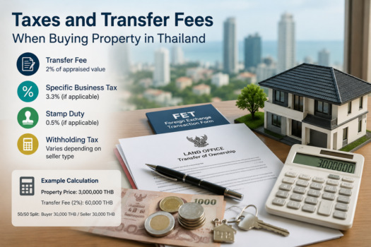 Taxes and Transfer Fees When Buying Property in Thailand